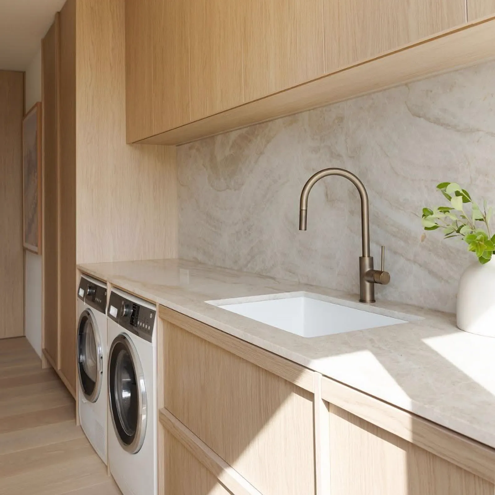 Modern European-style laundry renovation in a Sydney North Shore home