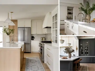 Classic kitchen styles with shaker cabinets, neutral tones, and natural materials