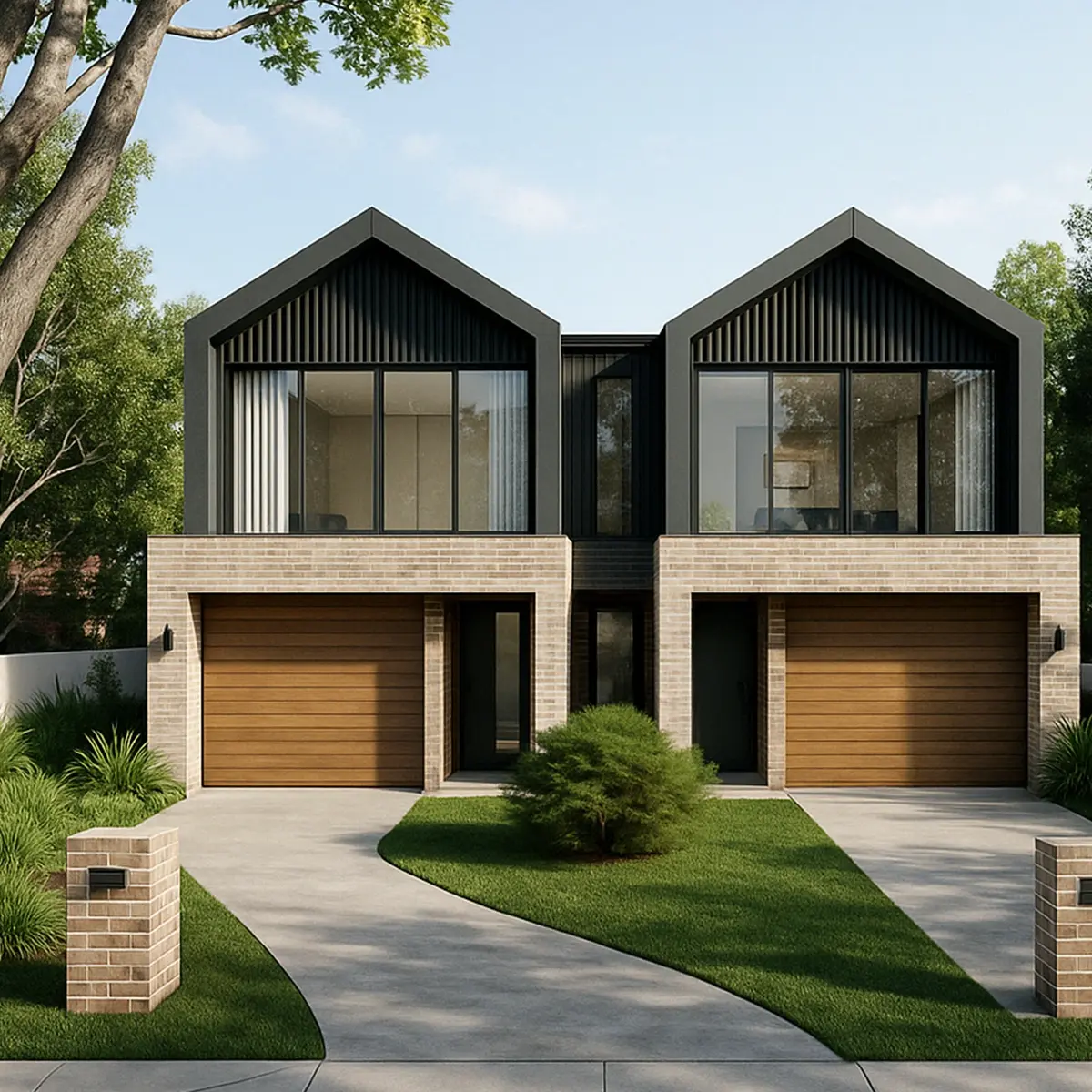 Symmetrical duplex design from a knockdown rebuild project