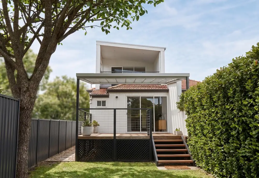 Final render of the back facade for the Naremburn first floor addition