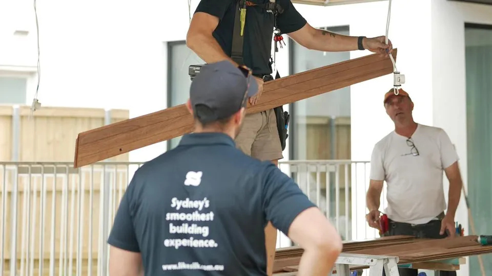 LikeSilk construction team building a renovation in Sydney