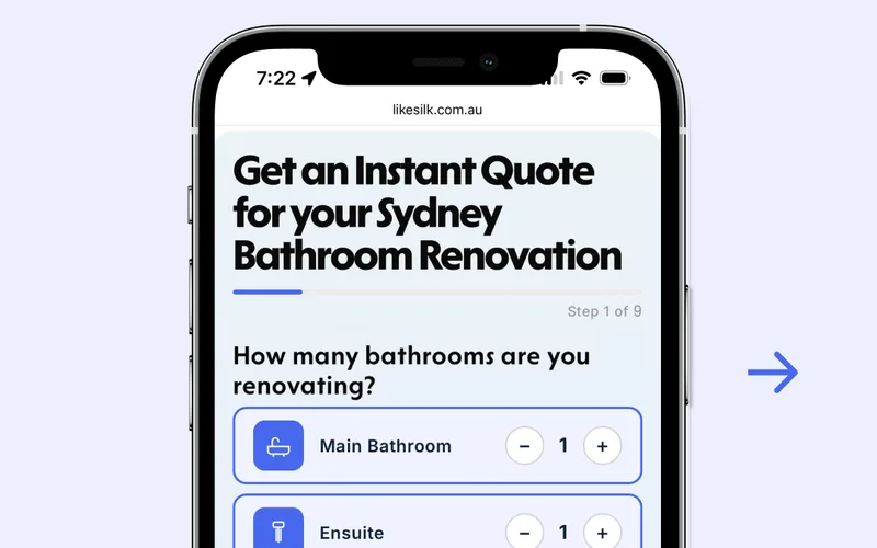 LikeSilk bathroom renovation cost calculator for Sydney homeowners